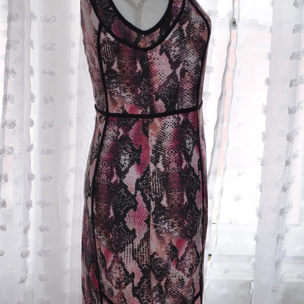 Lennifer Lopez snake skin print dress Sz 6 - Picture 3 of 5